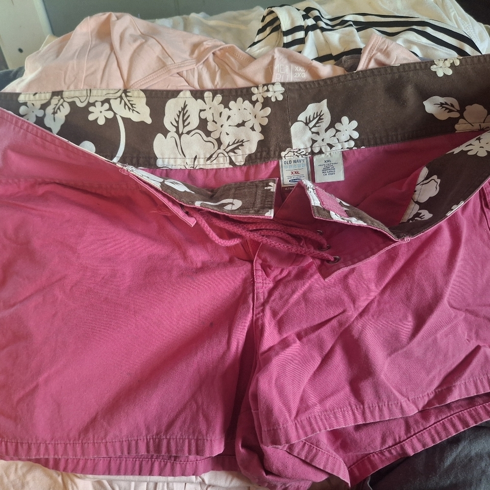Old Navy Pink and Brown Athletic Shorts